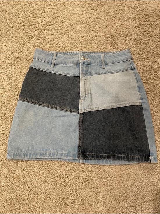 wild fable Dresses & Skirts - wild fable Patchwork Denim Mini Skirt